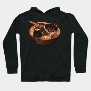 Cute Kittens Ramen Noodles Hoodie